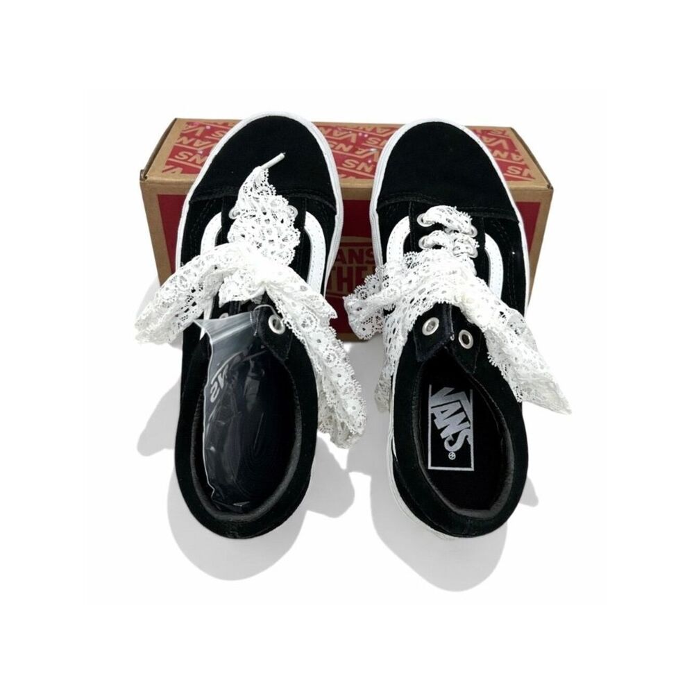 Vans Old Skool Pop Lace Black Women’s 6 Men’s 4.5 Lace Skate Shoes VN00E6WCJK - Picture 5 of 9